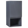 [En.Casa] Armoire murale de salle de bain Overath 60 x 30 x 30 cm gris en.casa
