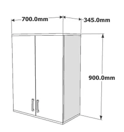 Armoire De Salle De Bains|Pier Import Armoire murale de salle de bains blanche 2 portes MARFA