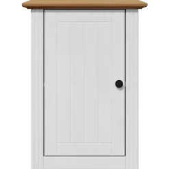Vidaxl Armoire murale de salle de bain BODO blanc et marron 44x30x60cm