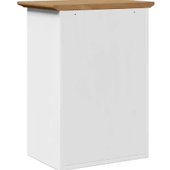 Vidaxl Armoire murale de salle de bain BODO blanc et marron 44x30x60cm