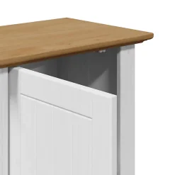 Vidaxl Armoire murale de salle de bain BODO blanc et marron 44x30x60cm