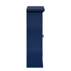 Armoire De Salle De Bains|Teamson Home Armoire murale de salle de bain en effet bois bleu avec 2 portes
