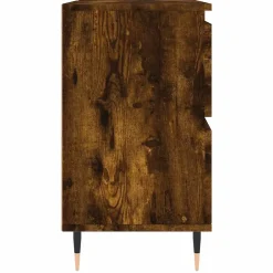 Meuble Wc|Vidaxl Armoire salle de bain chêne fumé 80x33x60cm bois d'ingénierie