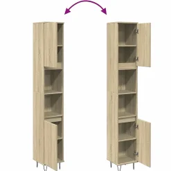 Vidaxl Armoire salle de bain chêne sonoma 30x30x190 cm