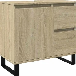 Meuble Wc|Vidaxl Armoire salle de bain chêne sonoma 65x33x60 cm