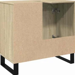 Meuble Wc|Vidaxl Armoire salle de bain chêne sonoma 65x33x60 cm