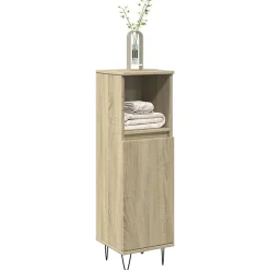 Meuble Wc|Vidaxl Armoire salle de bain chêne sonoma 30x30x100 cm