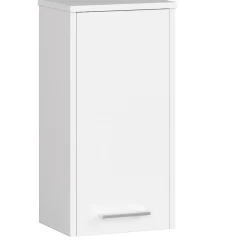 Meuble De Salle De Bains Faible Profondeur|Armoire De Salle De Bains|Akord Furniture Factory Armoire salle de bains AKORD FIN Meuble Haut Suspendue Blanche 30 cm 1 porte façade Blanche 2 étagères 30x22,5x60 cm
