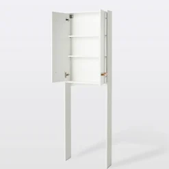 Meuble Wc|GoodHome Armoire WC Ladoga blanc L. 60 x H. 190 x P. 15 cm
