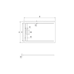 Receveur De Douche|Grand Verre Bac à douche gris 80x80 à clôture en résine et 60% charge minérale receveur avec bonde et grille en inox