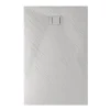 Bac à douche 70x160x2,6 CM Rectangulaire Blanc Effet Pierre mod. Blend