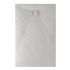 Bac à douche 70x160x2,6 CM Rectangulaire Blanc Effet Pierre mod. Blend