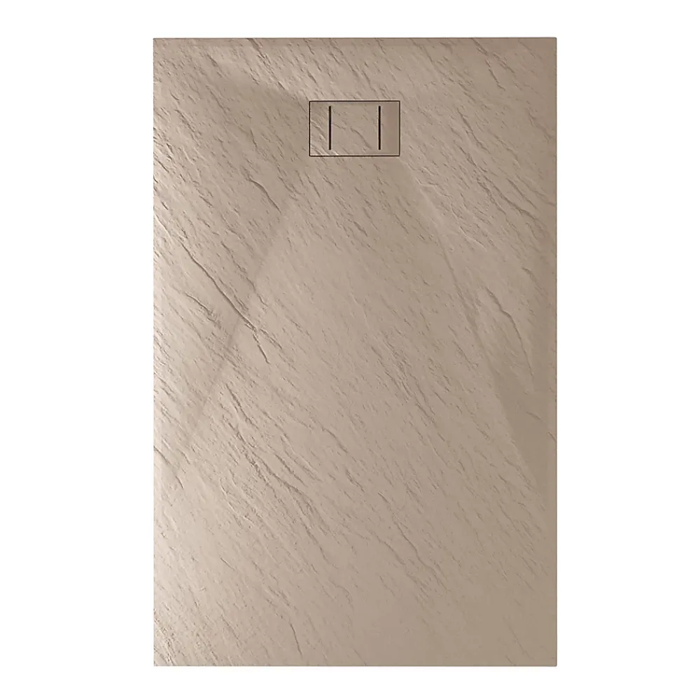 Bac à douche 80x140x2,6 CM Rectangulaire Tortourelle Effet Pierre mod. Blend