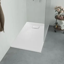Vidaxl Bac de douche SMC Blanc 120 x 70 cm