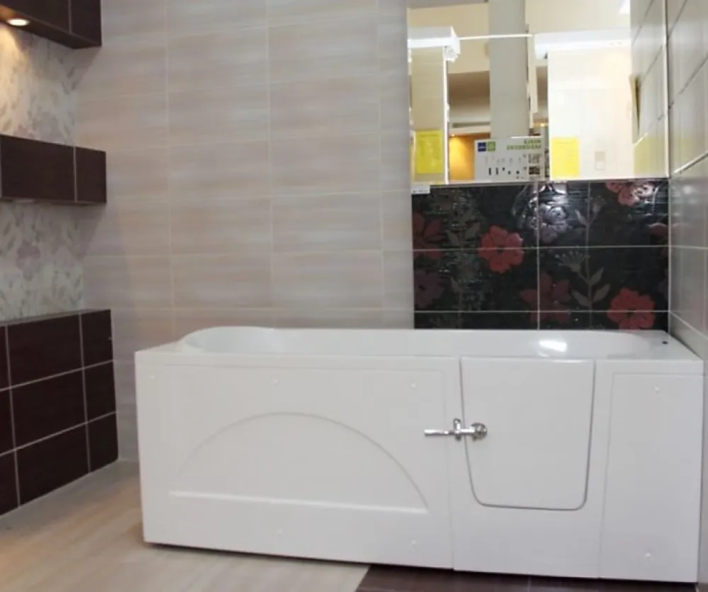 Azura Home Design Baignoire à porte EULALIE - 160cm
