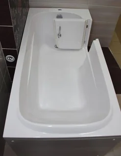 Azura Home Design Baignoire à porte EULALIE - 150cm