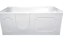 Baignoire À Porte|Azura Home Design Baignoire à porte KASTRAKI 151x75x61 cm droit ou gauche - gauche