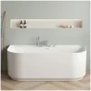 Baignoire Îlot|Mob-In Baignoire acrylique murale EQUINOXE blanche 170cm
