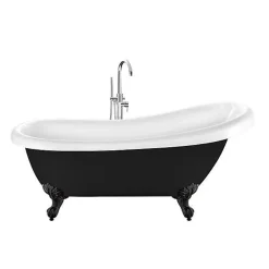 Rogier & Mothes Baignoire ancienne retro sur pieds RICHMOND Noire 171 cm Pieds d'Aigle Noirs