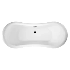 Baignoire Îlot|Rogier & Mothes Baignoire ancienne retro sur pieds DARLINGTON Blanche 175 cm Pieds de Lion Chromes