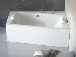 Baignoire D'Angle|Azura Home Design Baignoire angle droit ZIANIGI avec tablier - 150cm