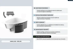 Baignoire Asymétrique|Besco Baignoire asymétrique - 140 x 70 cm - Gauche - avec Habillage - Pieds - Vidage Chrome - PRAKTIKA