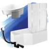 Baignoire D'Angle|Badland Baignoire asymétrique 170 x 75 Droite INTEGRA acrylique blanc + Habillage en polystyrène + Écran + Pieds + Vidage à chromé