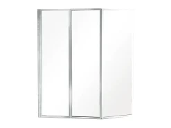 Baignoire D'Angle|Badland Baignoire asymétrique 150 x 75 Gauche INTEGRA acrylique blanc, sans Habillage + Écran + Pieds + Vidage à chromé