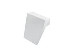 Baignoire D'Angle|Badland Baignoire asymétrique 130 x 85 Droite RIMA acrylique blanc + avec Tablier + Repose Tête + Pieds + Vidage à chromé