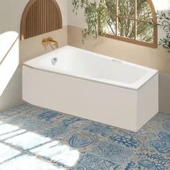 Valentin Baignoire asymétrique angle gauche Chaloop L.160 x l.90 cm sans tablier