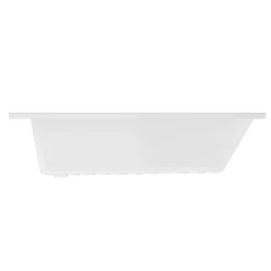 Baignoire Asymétrique|GoodHome Baignoire asymétrique droite 160x90 cm Cavally blanc