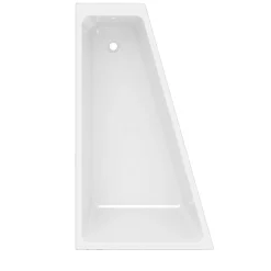 Baignoire Asymétrique|GoodHome Baignoire asymétrique gauche 160x90 cm, blanc, Teesta