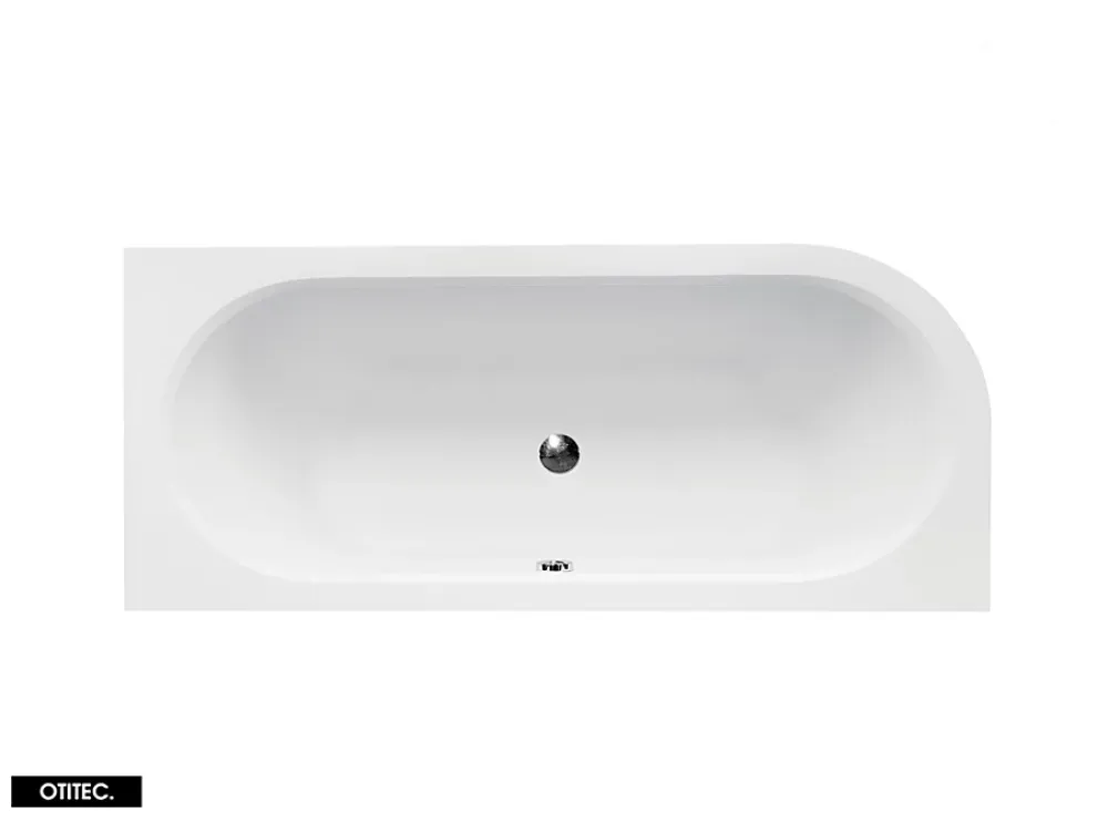 Baignoire Asymétrique|Besco Baignoire Asymétrique sans Tablier - 150 x 75 cm - AVITA SANS TABLIER - DROITE - 1 REPOSE-TÊTE OFFERT