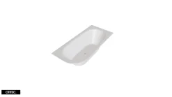 Baignoire Asymétrique|Besco Baignoire Asymétrique sans Tablier - 150 x 75 cm - AVITA SANS TABLIER - DROITE - 1 REPOSE-TÊTE OFFERT