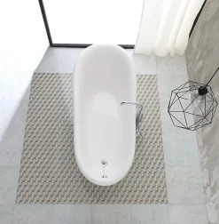 Baignoire Îlot|Kiamami Valentina Baignoire Autoportante Blanche Avec Pieds Argentés Romantica