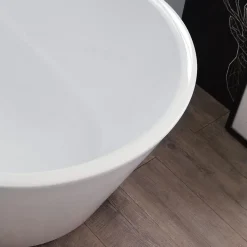 Baignoire Îlot|Kiamami Valentina Baignoire Autoportante En Acrylique Blanc Allegra