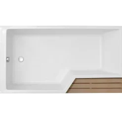 Baignoire Droite|Jacob Delafon Baignoire bain douche 150 x 80 cm Neo blanc brillant gauche