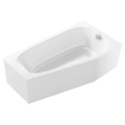 Jacob Delafon Baignoire bain douche 170 x 90 Bastille vidage à droite blanc mat