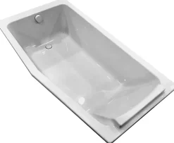 Baignoire Douche|Jacob Delafon Baignoire bain douche 170 x 85 cm blanc brillant