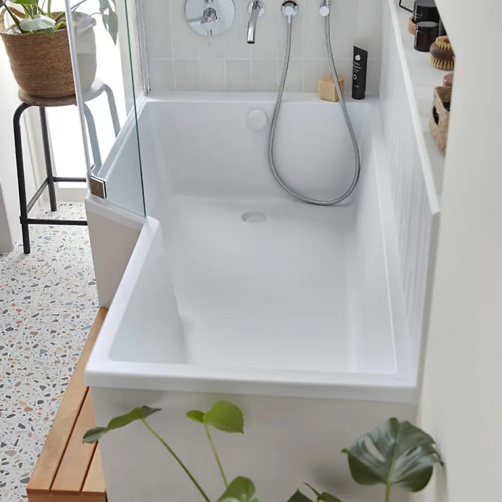 Baignoire Droite|Jacob Delafon Baignoire bain douche 170 x 90 cm Neo blanc mat gauche