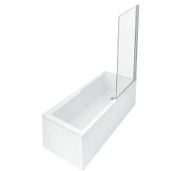Jacob Delafon Baignoire bain douche Struktura + pare bain + tablier + étagère 170 x 70