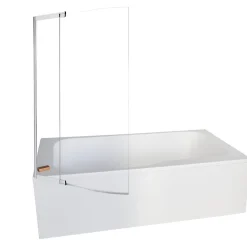 Baignoire Droite|Jacob Delafon Baignoire bain douche Malice antidérapante + pare bain 170 x 90, version gauche