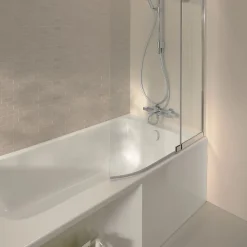 Baignoire Droite|Jacob Delafon Baignoire bain douche Malice, version droite Blanc brillant 170 x 90