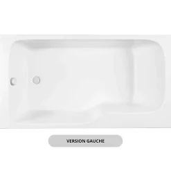 Jacob Delafon Baignoire bain douche Malice + nettoyant 170 x 90, version gauche
