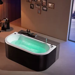 Baignoire Balnéo|Archipel Baignoire balneo NEO BLACK 1 place 180x86