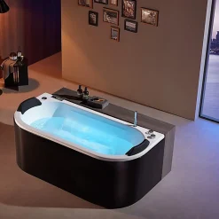 Baignoire Balnéo|Archipel Baignoire balneo NEO BLACK 1 place 180x86