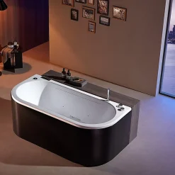 Baignoire Balnéo|Archipel Baignoire balneo NEO BLACK 1 place 180x86