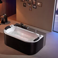 Baignoire Balnéo|Archipel Baignoire balneo NEO BLACK 1 place 180x86