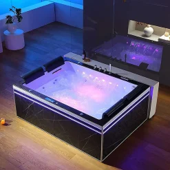 Archipel Baignoire balneo Thérapeutique ALTESS DUO BLACK 2 à 4 places - 190x140
