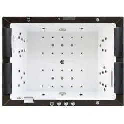 Archipel Baignoire balneo Thérapeutique ALTESS DUO BLACK 2 à 4 places - 190x140